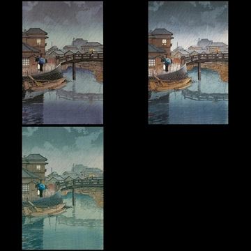 「東海道風景選集 品川」 川瀬巴水 （1931年）