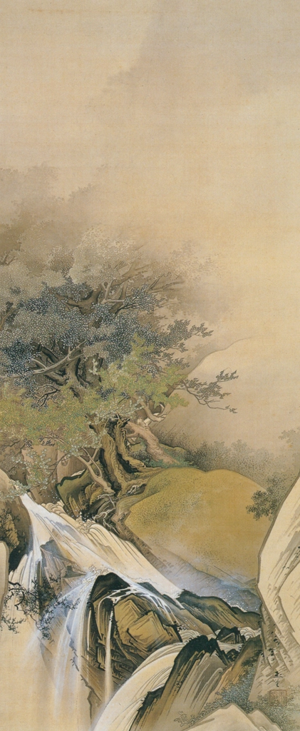 「奔瀑遊猿」 川合玉堂 (1897年) | 川合玉堂展 描かれた日本の原風景