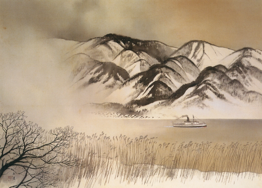 「暮雪」 川合玉堂 (1933年頃) | 没後50年 川合玉堂展 時を超え よみがえる日本自然より