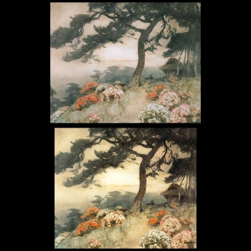 「松」 吉田博 （1907年頃）