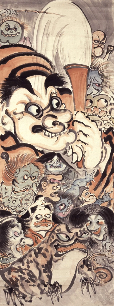 「異形図」 河鍋暁斎 | 左隻 大英博物館より