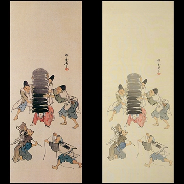 「風俗図屏風 9」 河鍋暁斎